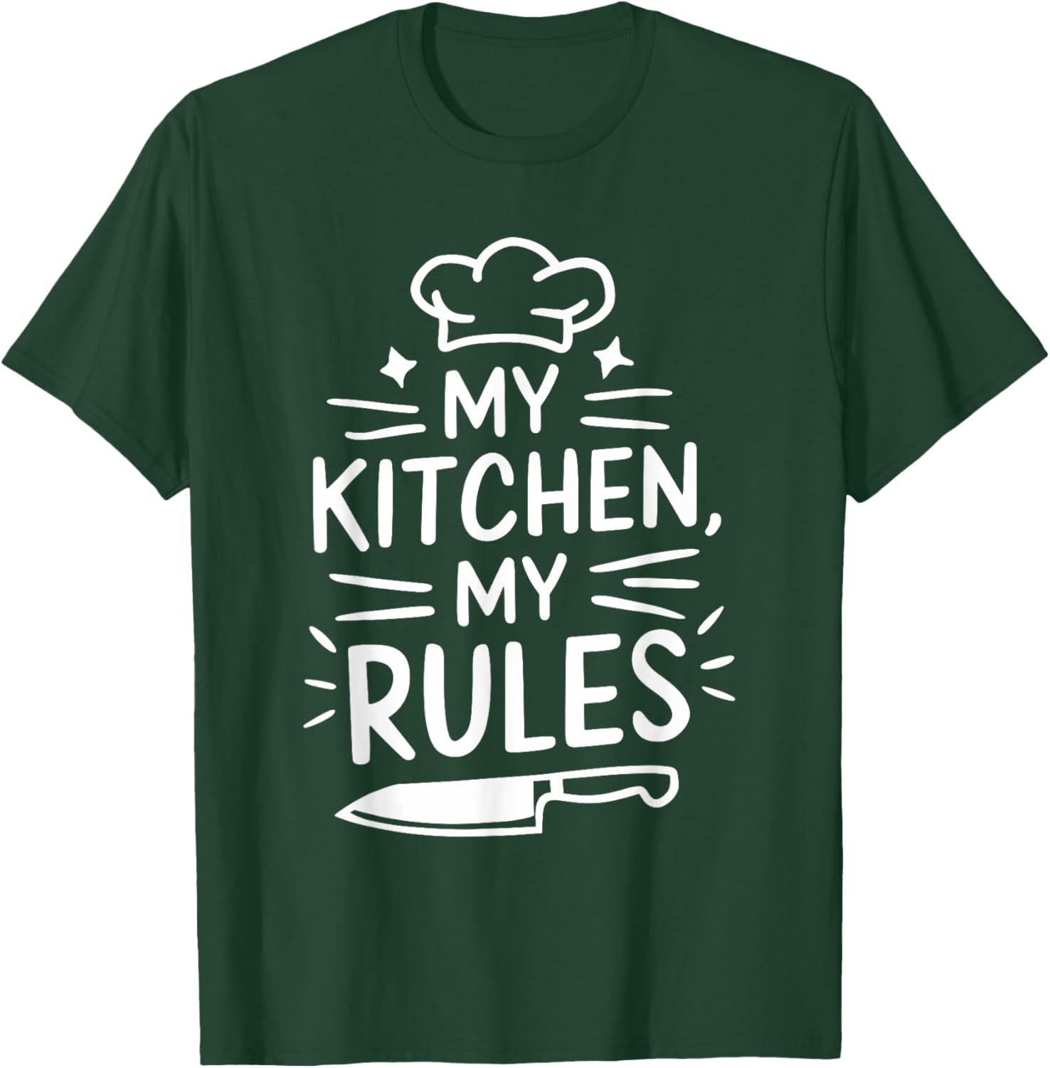 My Kitchen My Rules Chef T-Shirt for Cooking Enthusiasts - 7