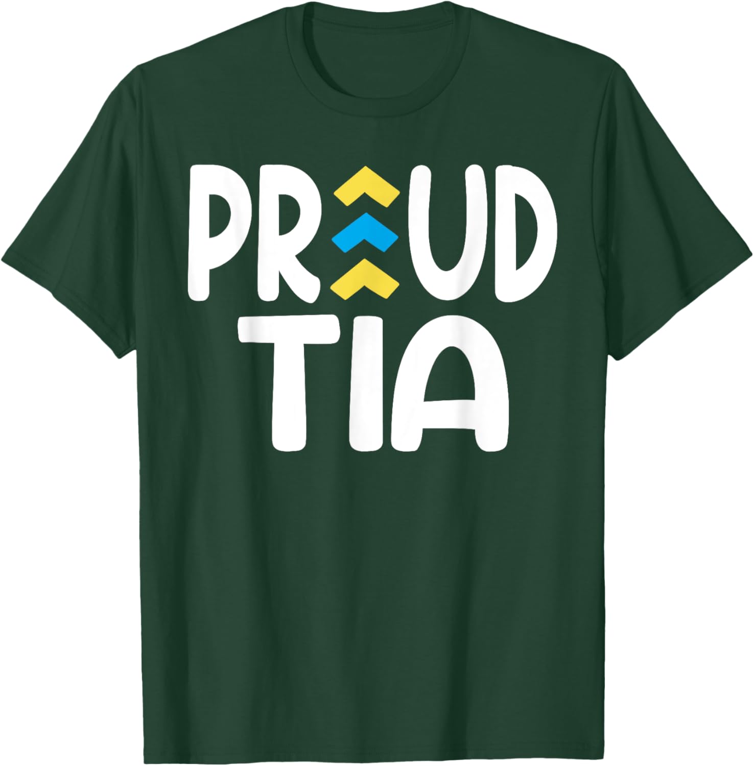 Proud Tia World Down Syndrome Day Awareness Socks and Aunt T-Shirt - 2