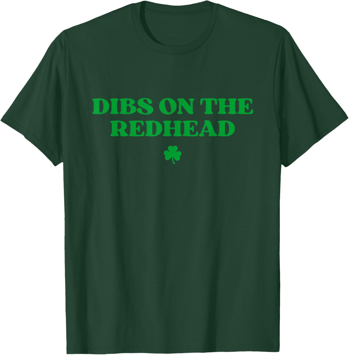 Dibs On The Redhead Shamrock St Patricks Day T-Shirt for Fun Celebrations - 3