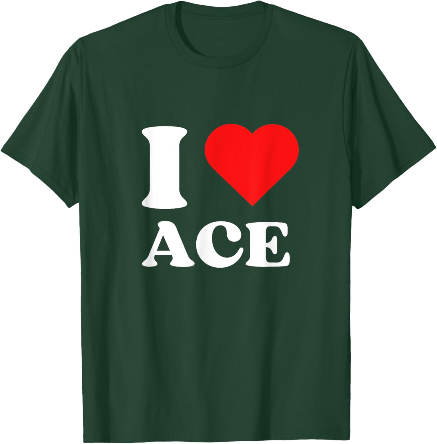 I Love Ace Y2K Valentine's Day T-Shirt for Trendy Fashion Lovers - 1