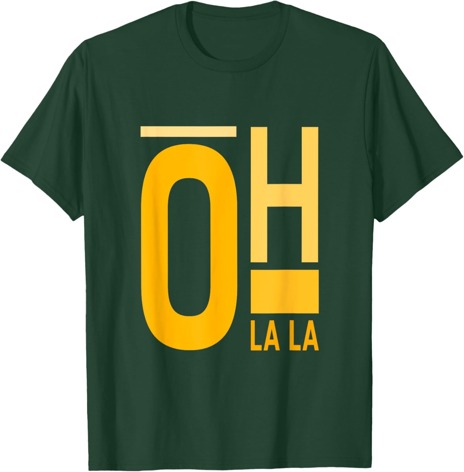 University Varsity Gold Oh La La T-Shirt for Stylish Students and Fans - 6