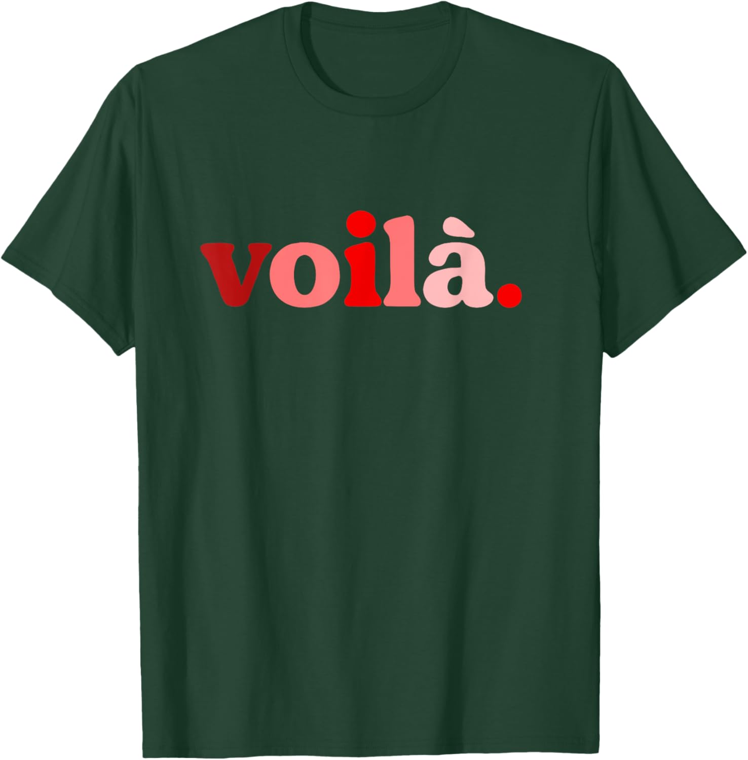 Red Voila I'm Here Graphic T-Shirt Perfect for Fashion Lovers - 15