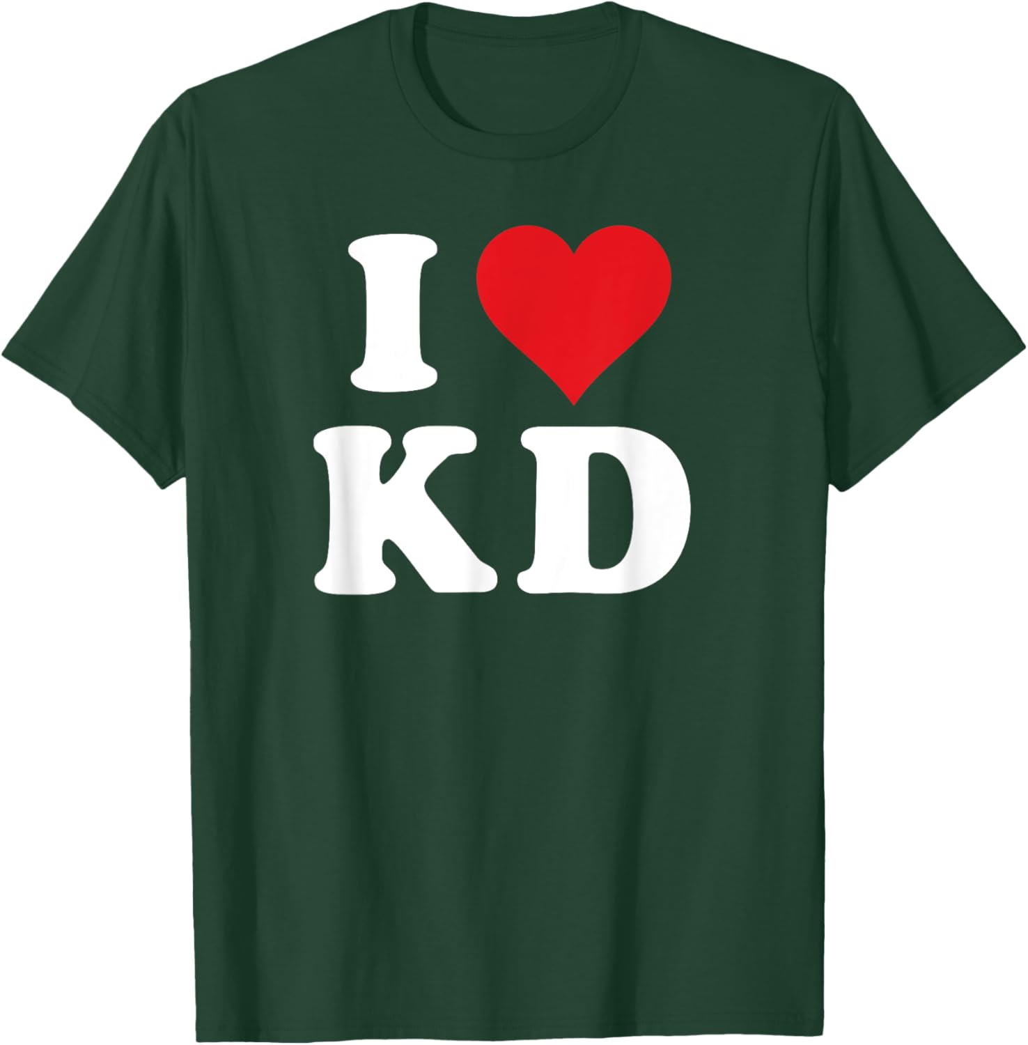 I Love KD Initials T-Shirt - Heartfelt Design for K D Fans and Family - 8