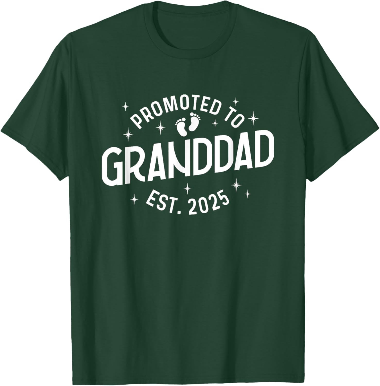 First Time Grandpa Promoted to Granddad 2025 Baby T-Shirt for New Dads - 3