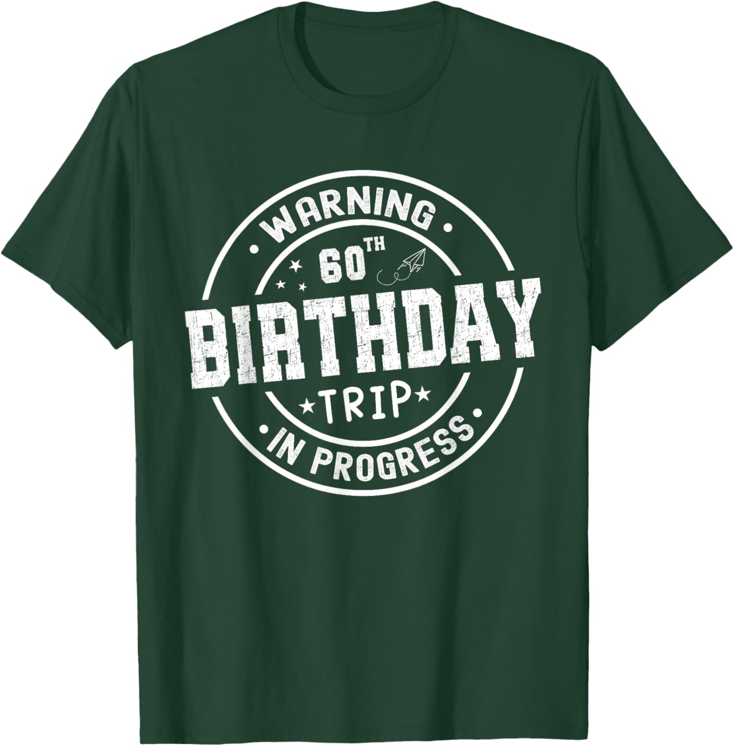 Funny 60th Birthday Trip In Progress T-Shirt for Celebrating Seniors - 23
