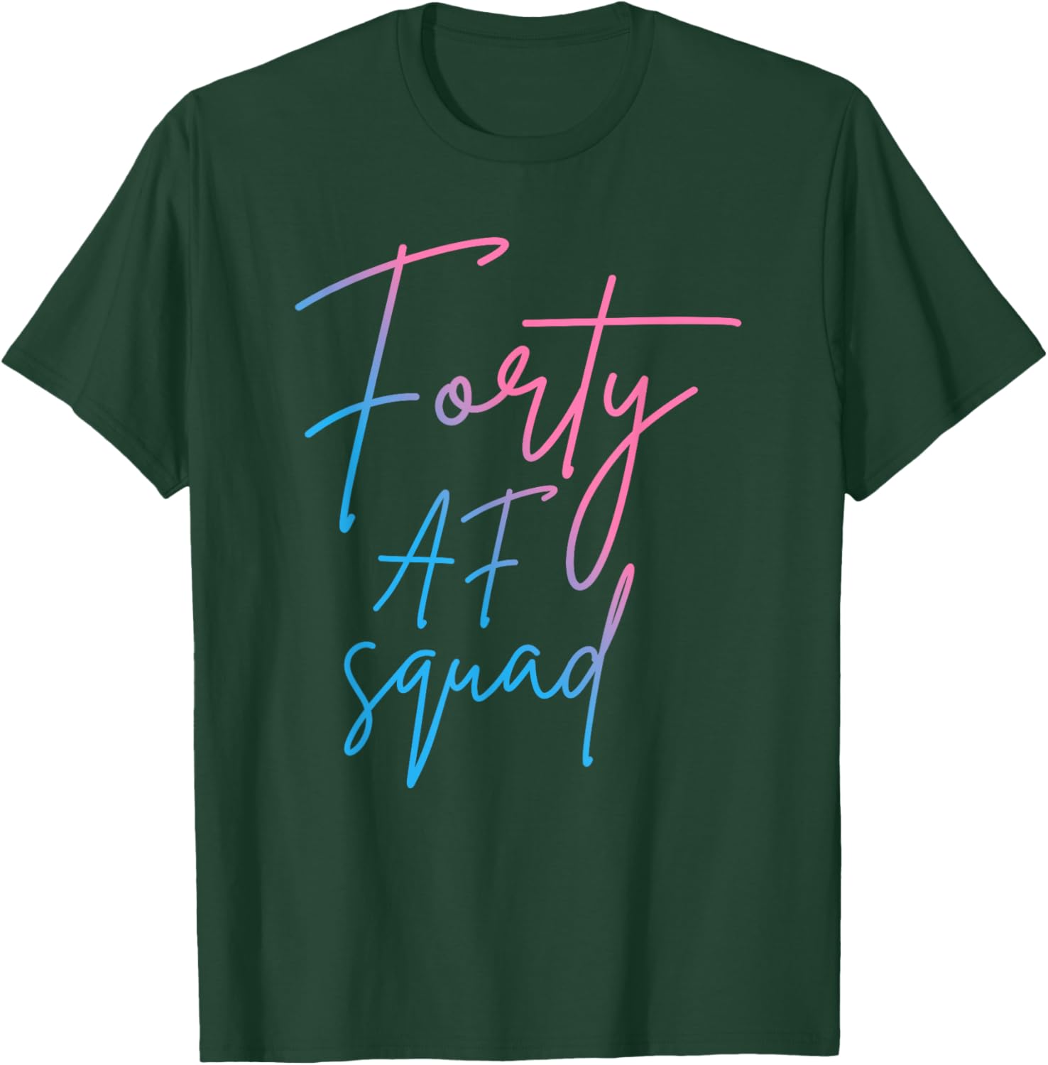 Forty AF Squad 40th Birthday T-Shirt for Fun 40th Celebration - 6