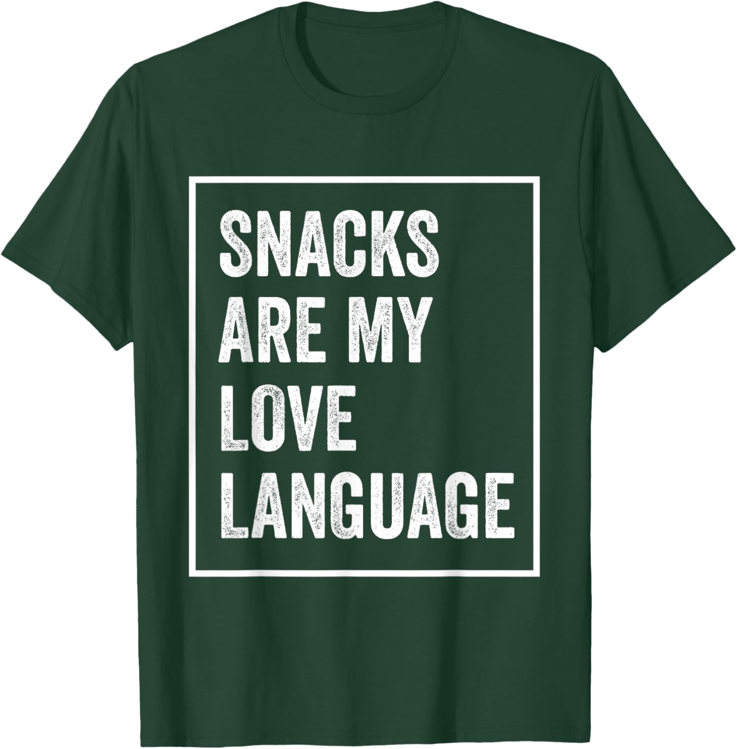 Funny Valentine's Day T-Shirt Snacks Are My Love Language Apparel - 16