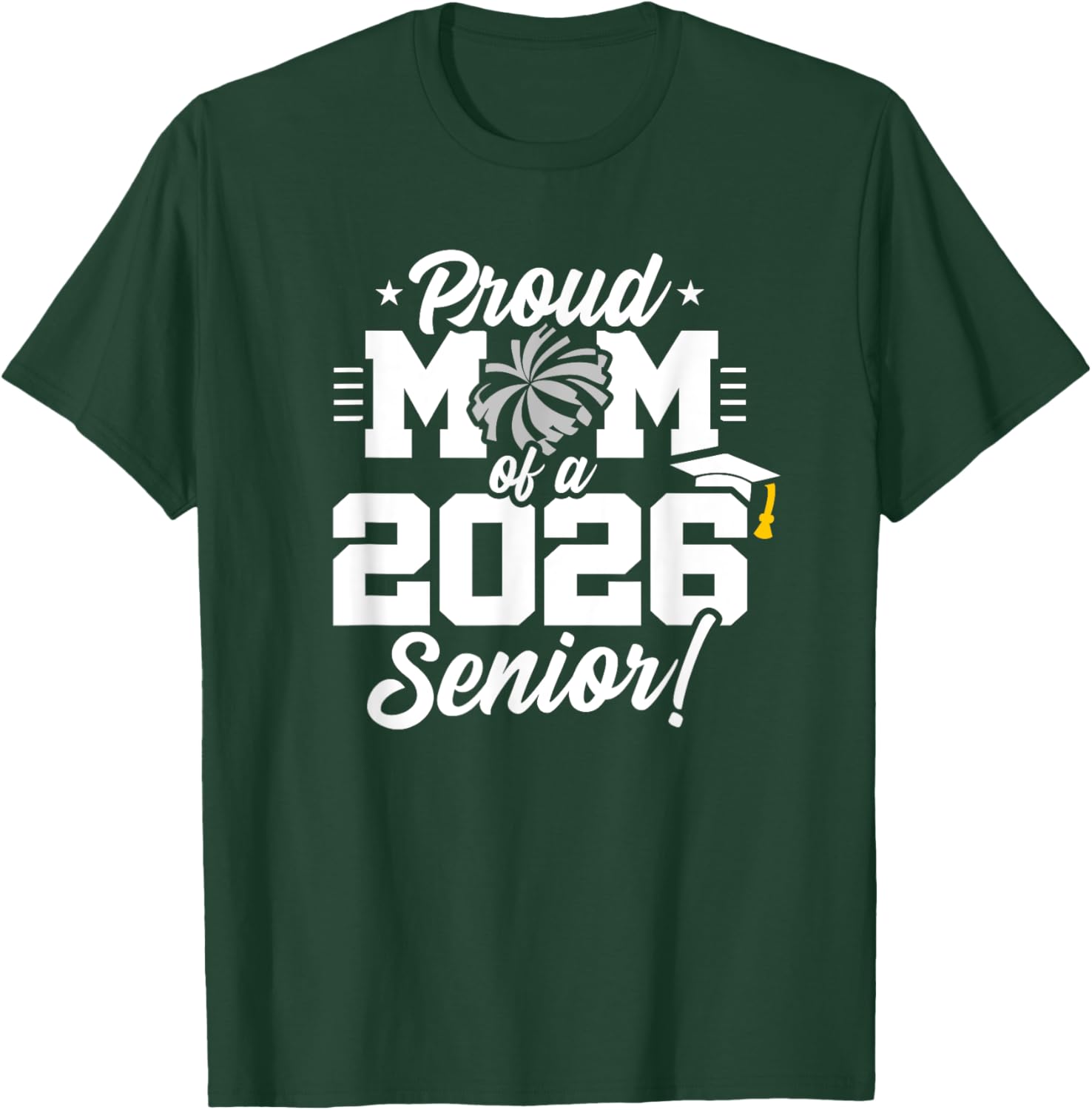 Class of 2026 Senior Cheerleader T-Shirt for Cheer Moms and Fans - 27
