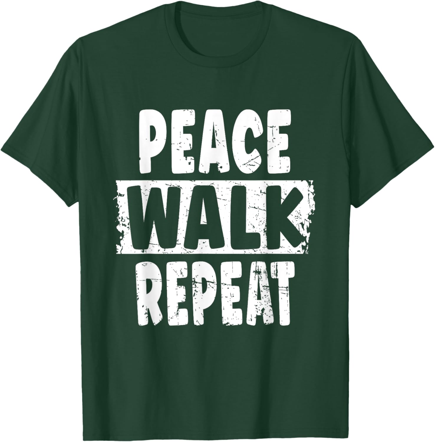 Peace Walk Repeat T-Shirt for Outdoor Enthusiasts and Silent Walk Lovers - 26