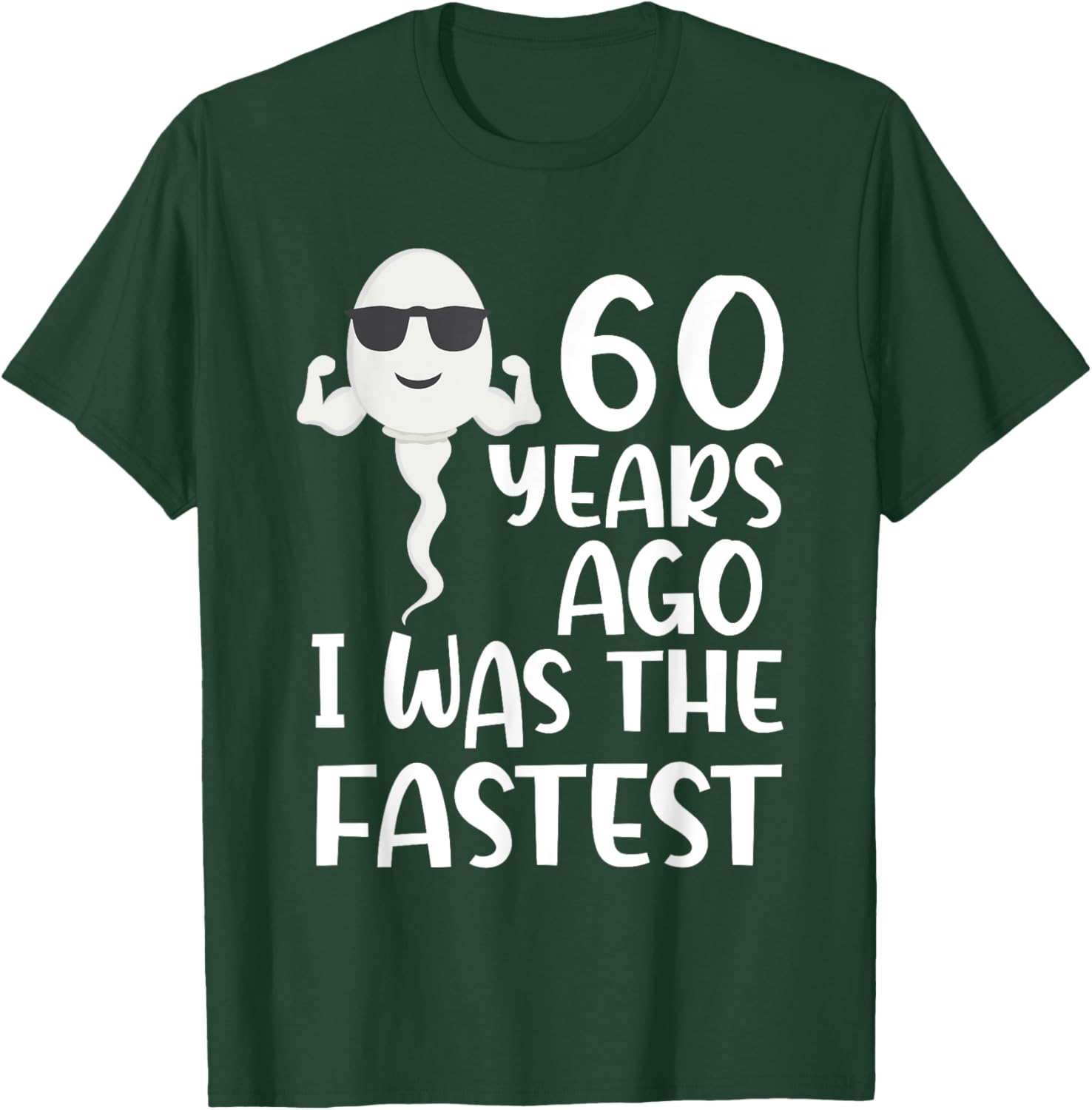 Funny 60th Birthday T-Shirt 60 Years Ago I Was the Fastest Gift Idea - 5