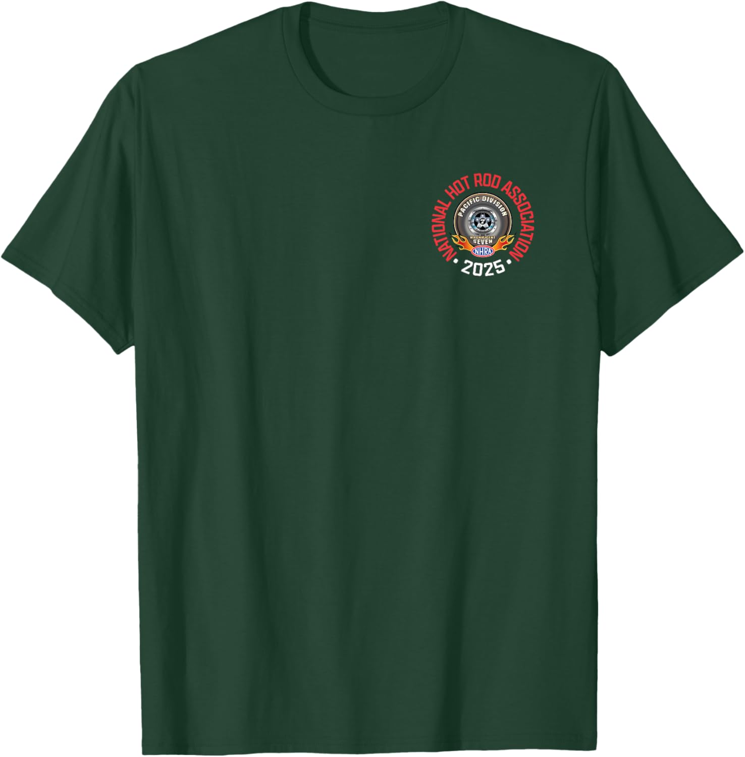 NHRA Pacific Division Circle Logo T-Shirt for Racing Fans and Enthusiasts - 5