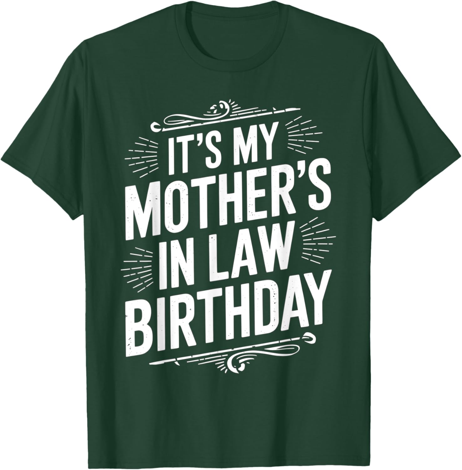 Vintage Distressed It's My Mother-in-Law's Birthday T-Shirt for Men and Kids - 7