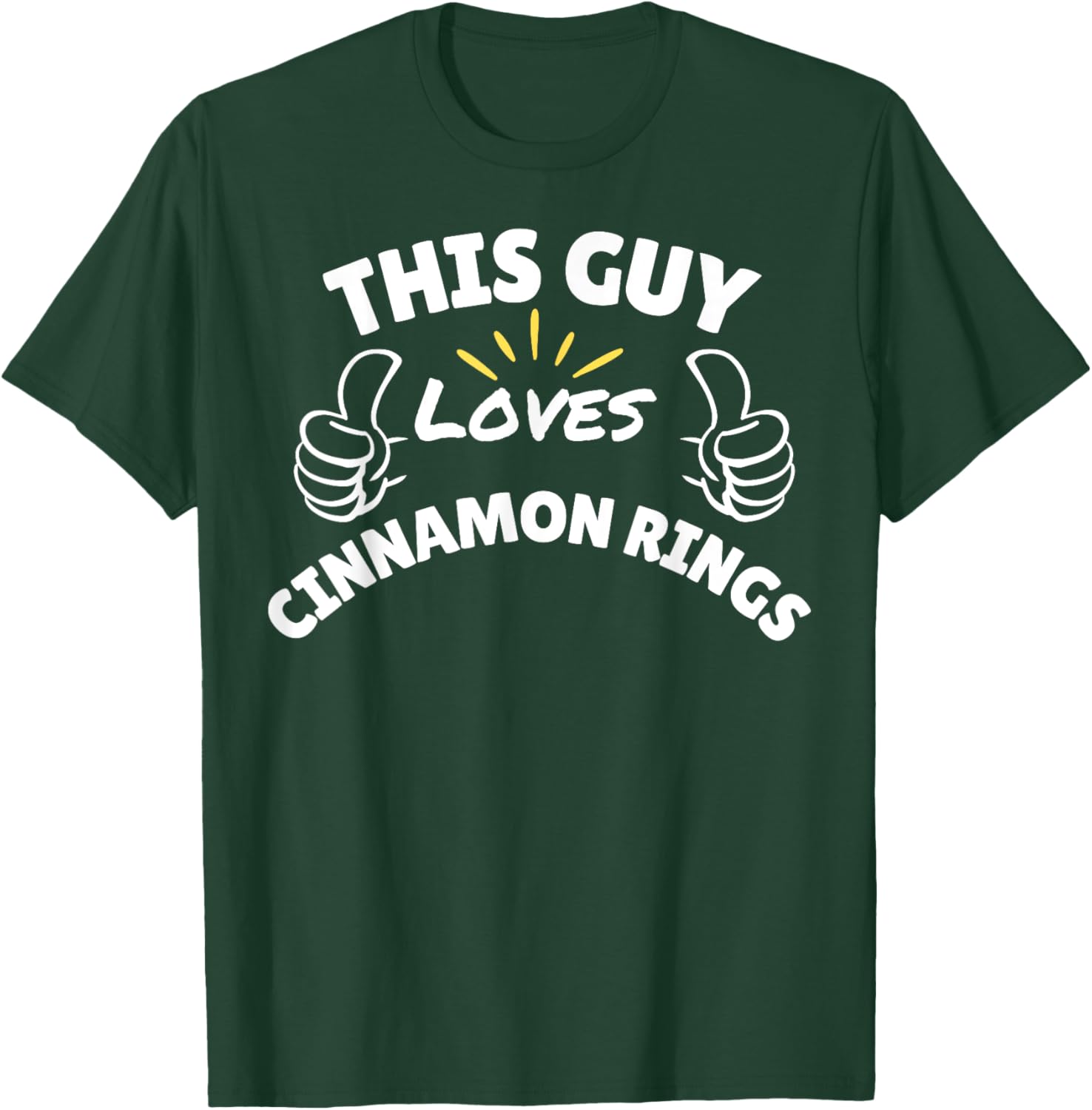 Funny Cinnamon Rings Graphic T-Shirt for Food Lovers and Snacks Fans - 8
