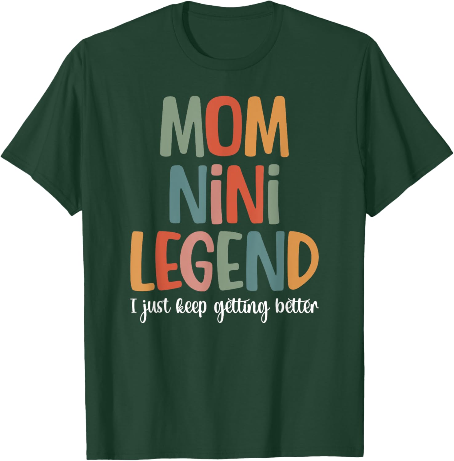 Mom Nini Legend T-Shirt for Grandmothers – Cute and Stylish Gift Idea - 14