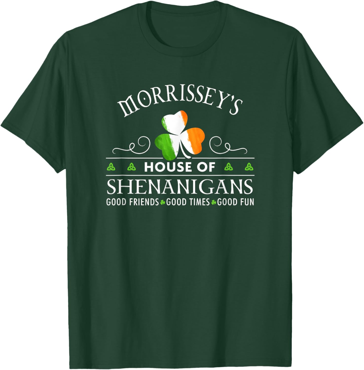 Morrissey's House of Shenanigans Irish Family Name T-Shirt for Fun Wear - 5