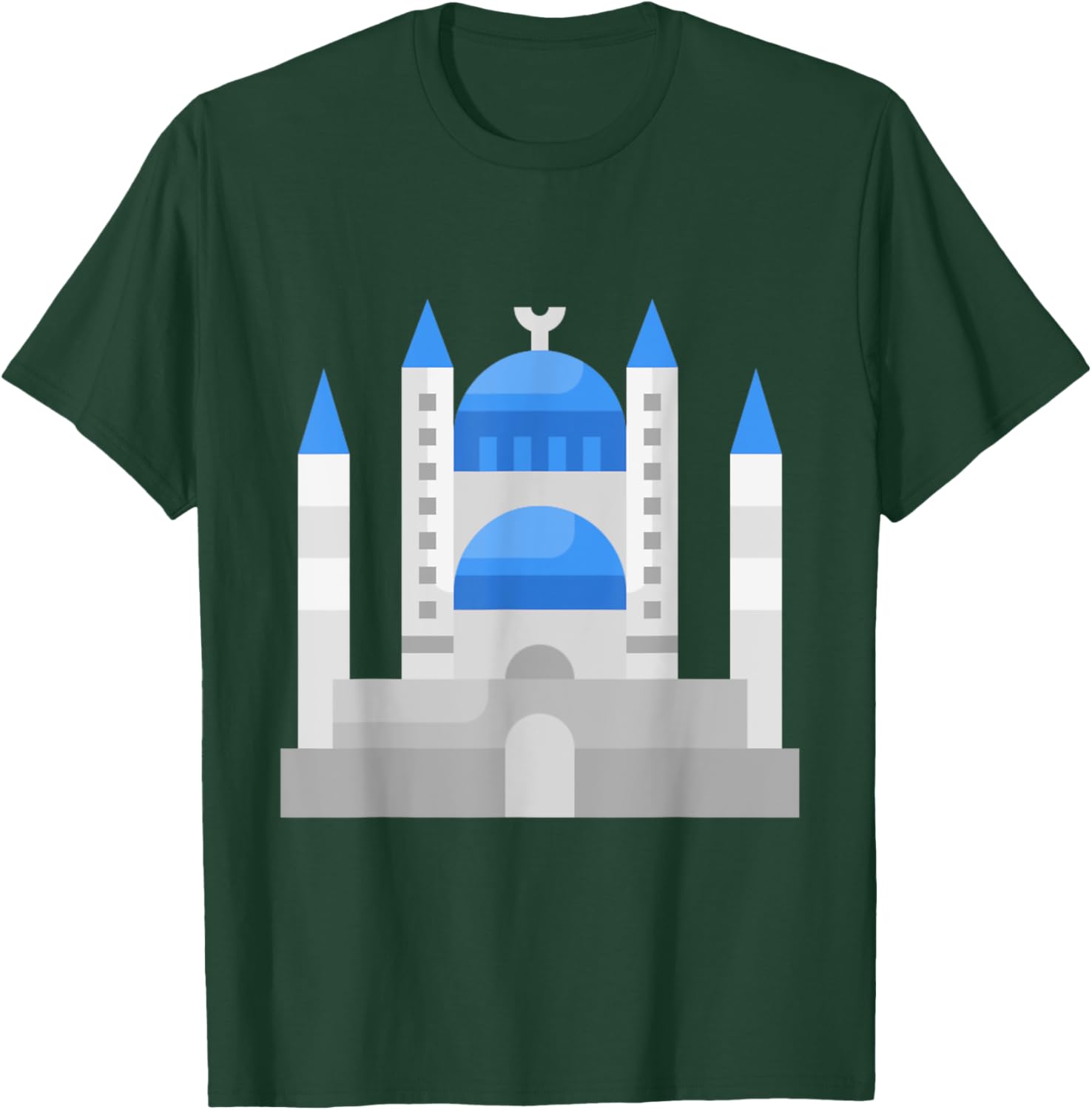 Istanbul Sultan Ahmet Blue Mosque Muslim T-Shirt for Men and Women - 14