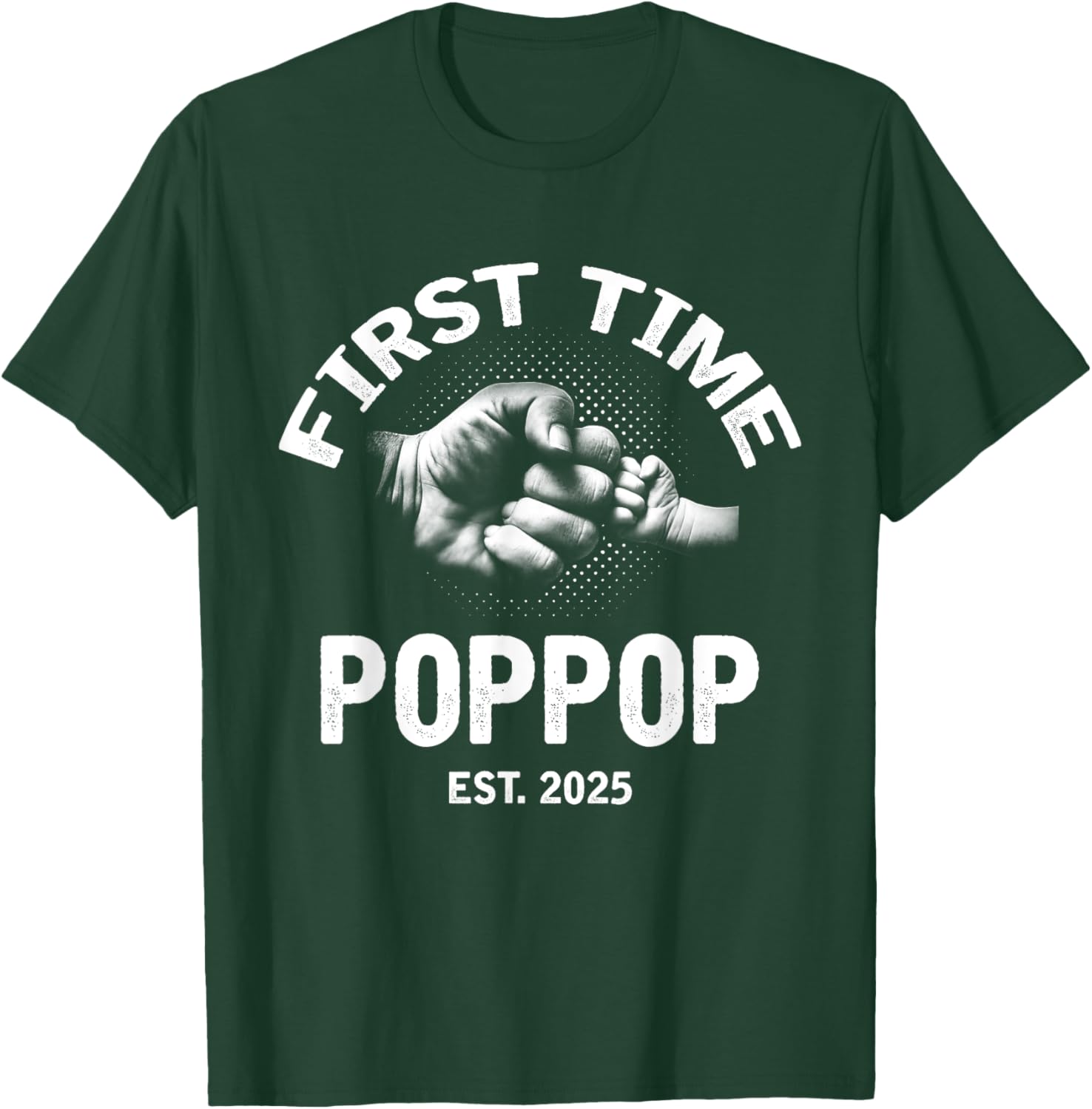First Time Poppop Established 2025 Vintage Father's Day T-Shirt - 28