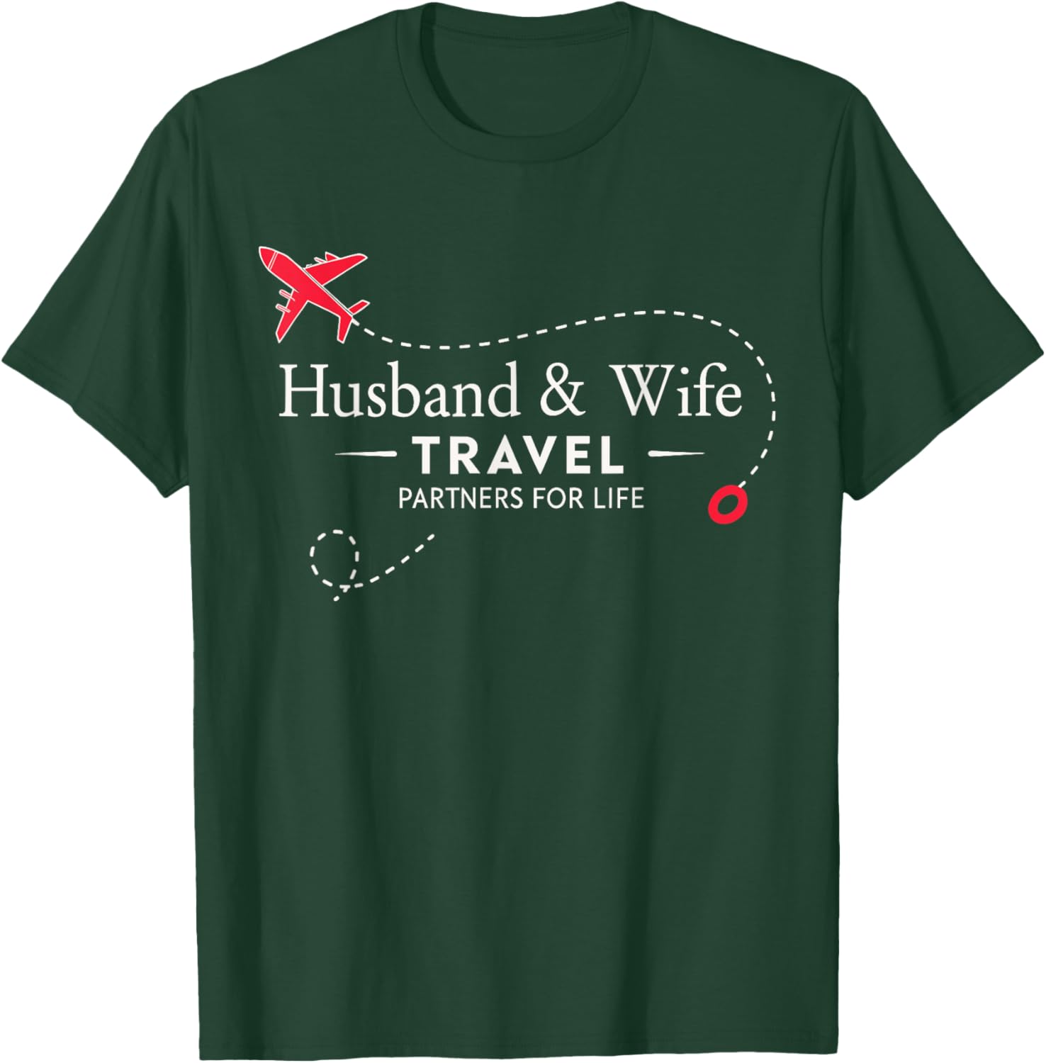Couple Travel Partners for Life T-Shirt for Loving Husbands and Wives - 9