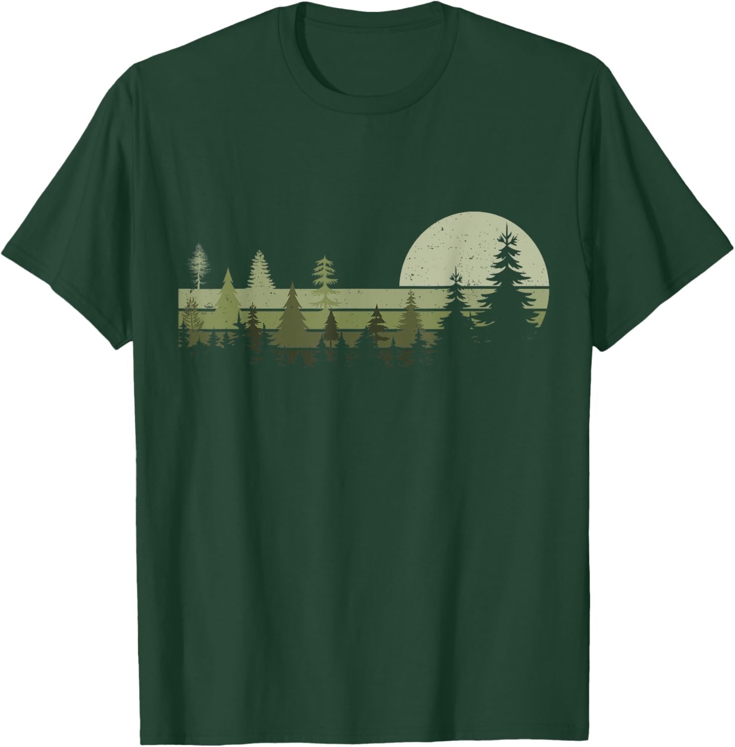 Retro Wildlife Trees Hiking T-Shirt for Nature Lovers and Outdoor Enthusiasts - 4