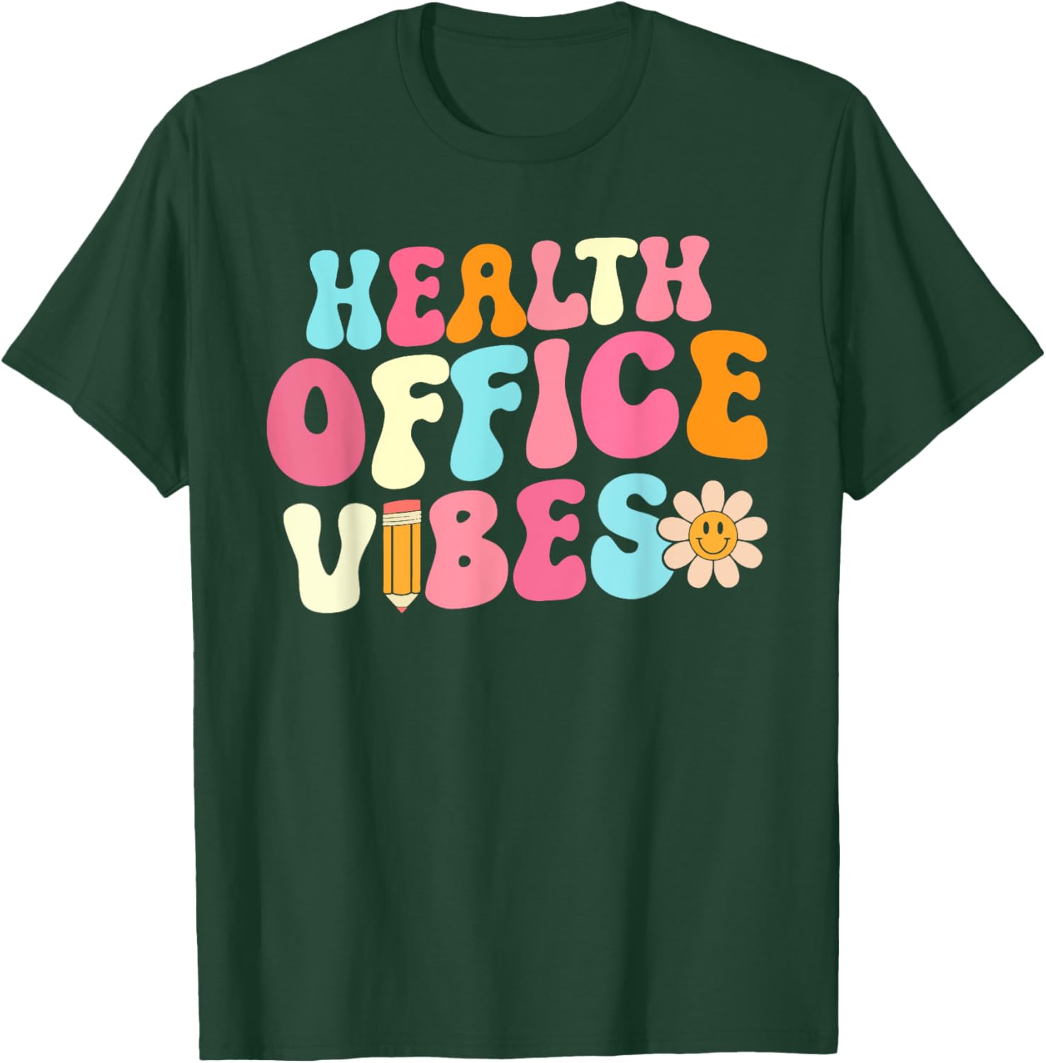 Retro Health Office Vibes T-Shirt for School Nurses and Girls - 12