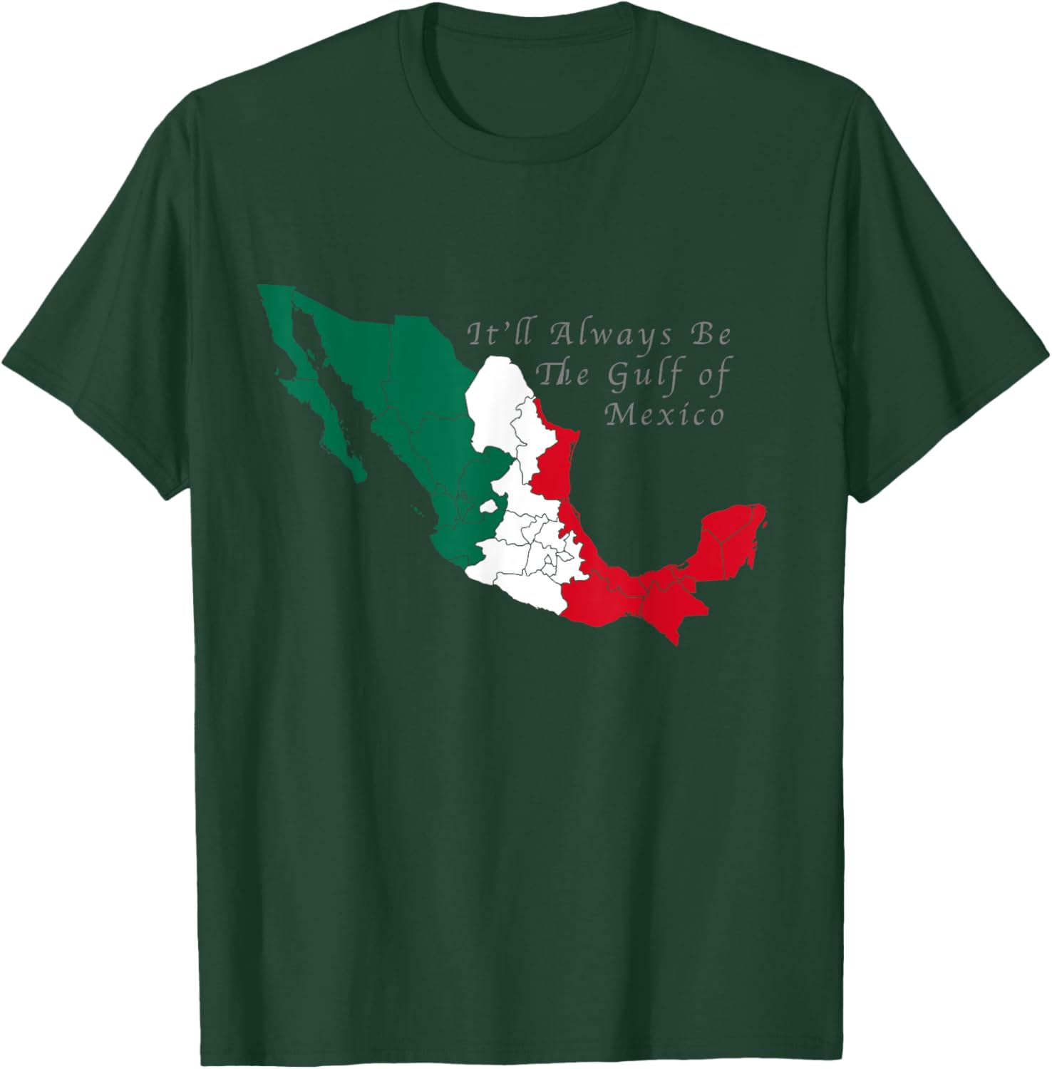 Gulf of Mexico Mexican Flag T-Shirt Perfect for Beach Lovers and Travelers - 5