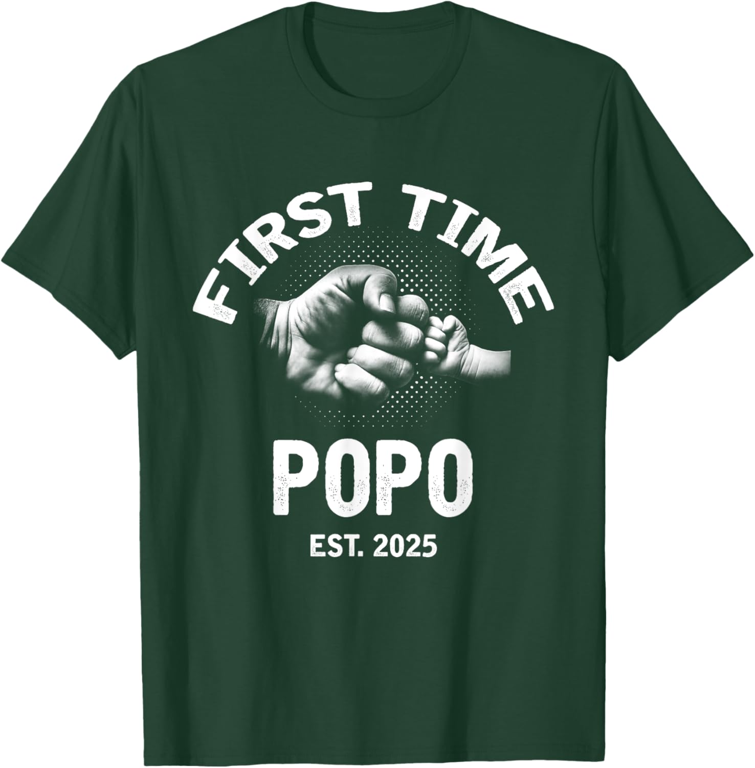 First Time Popo 2025 Father's Day Vintage T-Shirt for Dads - 9