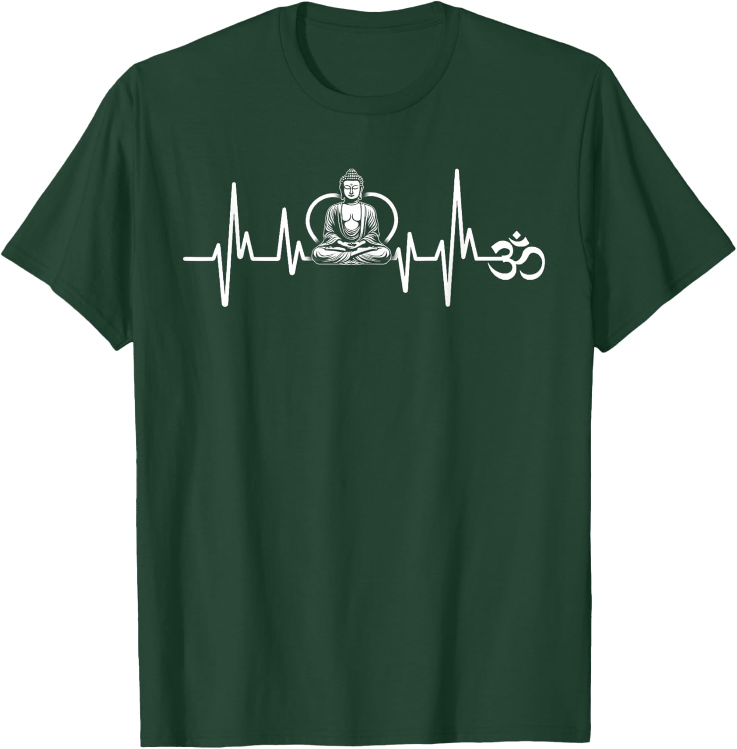 Om Heartbeat Funny Sacred Ohm Yoga Meditation Cool T-Shirt for Him & Her - 16