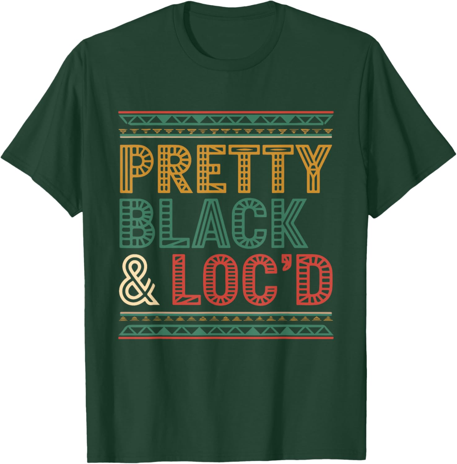 Pretty Black Loc'd Afro Dreadlocks T-Shirt for Melanin Queens - 8