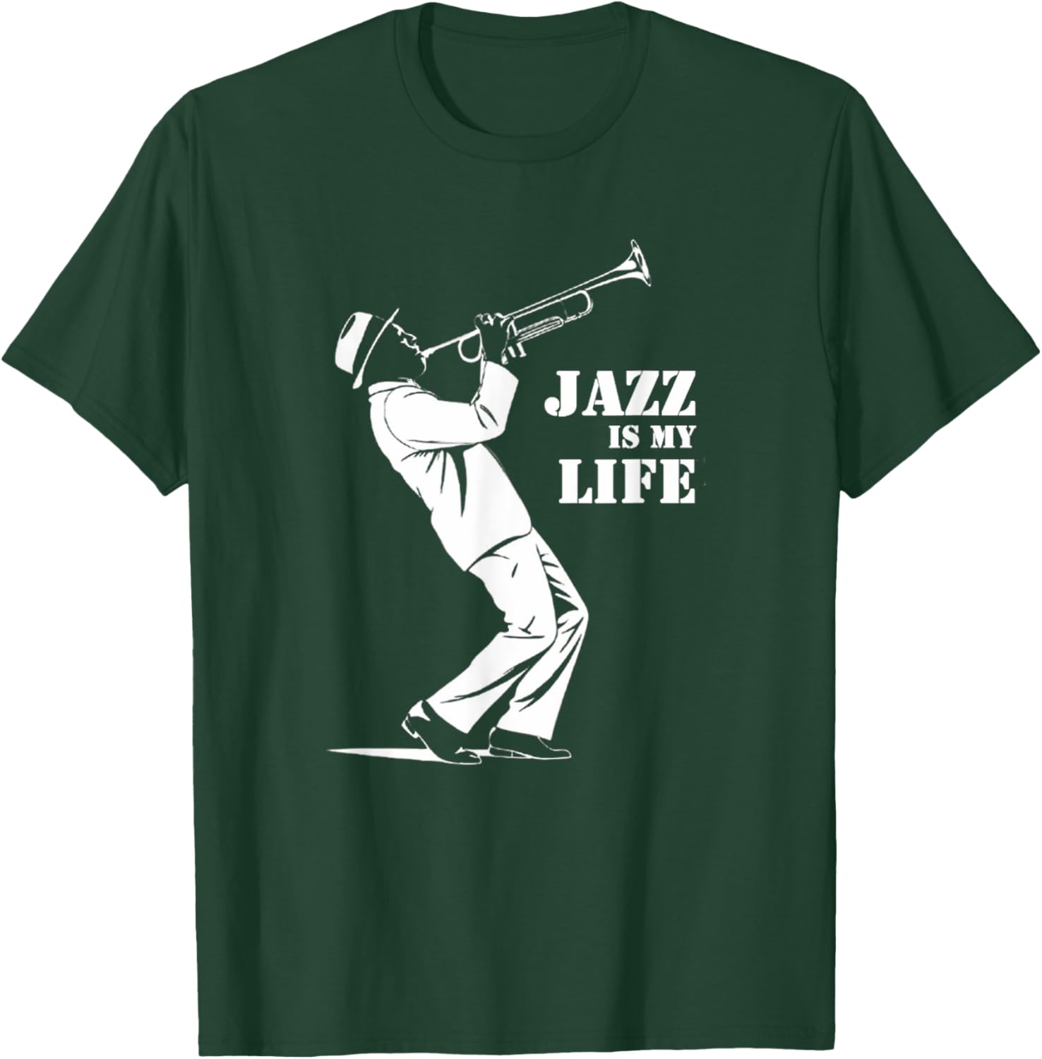 Jazz is My Life Trumpet T-Shirt for Jazz Musicians and Music Fans - 10