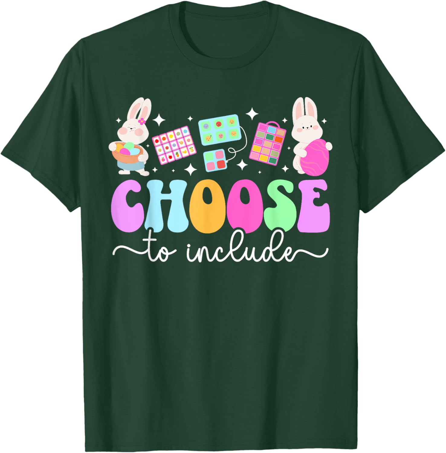 Groovy Easter Bunny T-Shirt for Special Education Teachers - Fun & Cute Design - 6