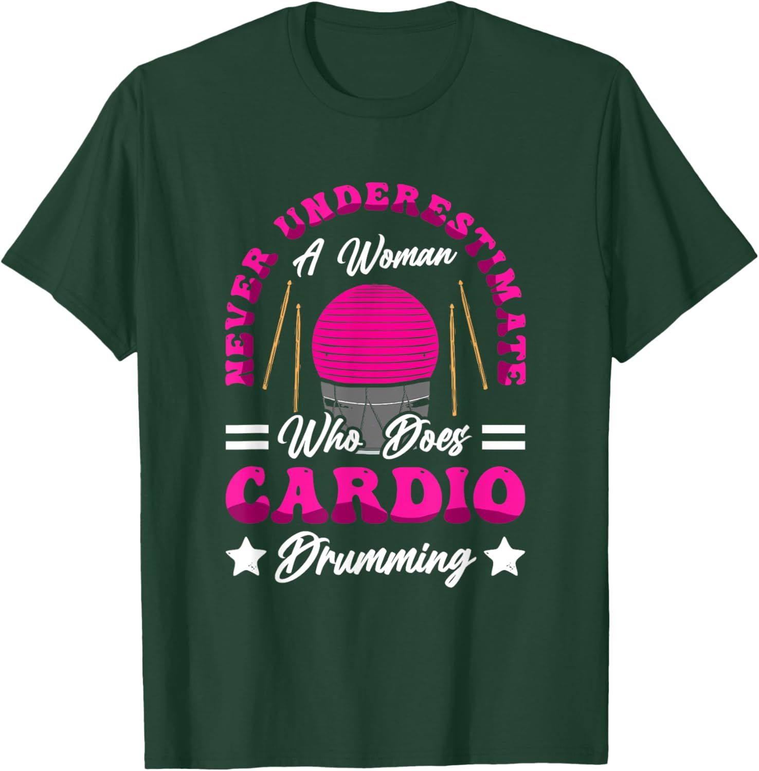 Energetic Cardio Drumming T-Shirt for Fitness Class Workouts - 8
