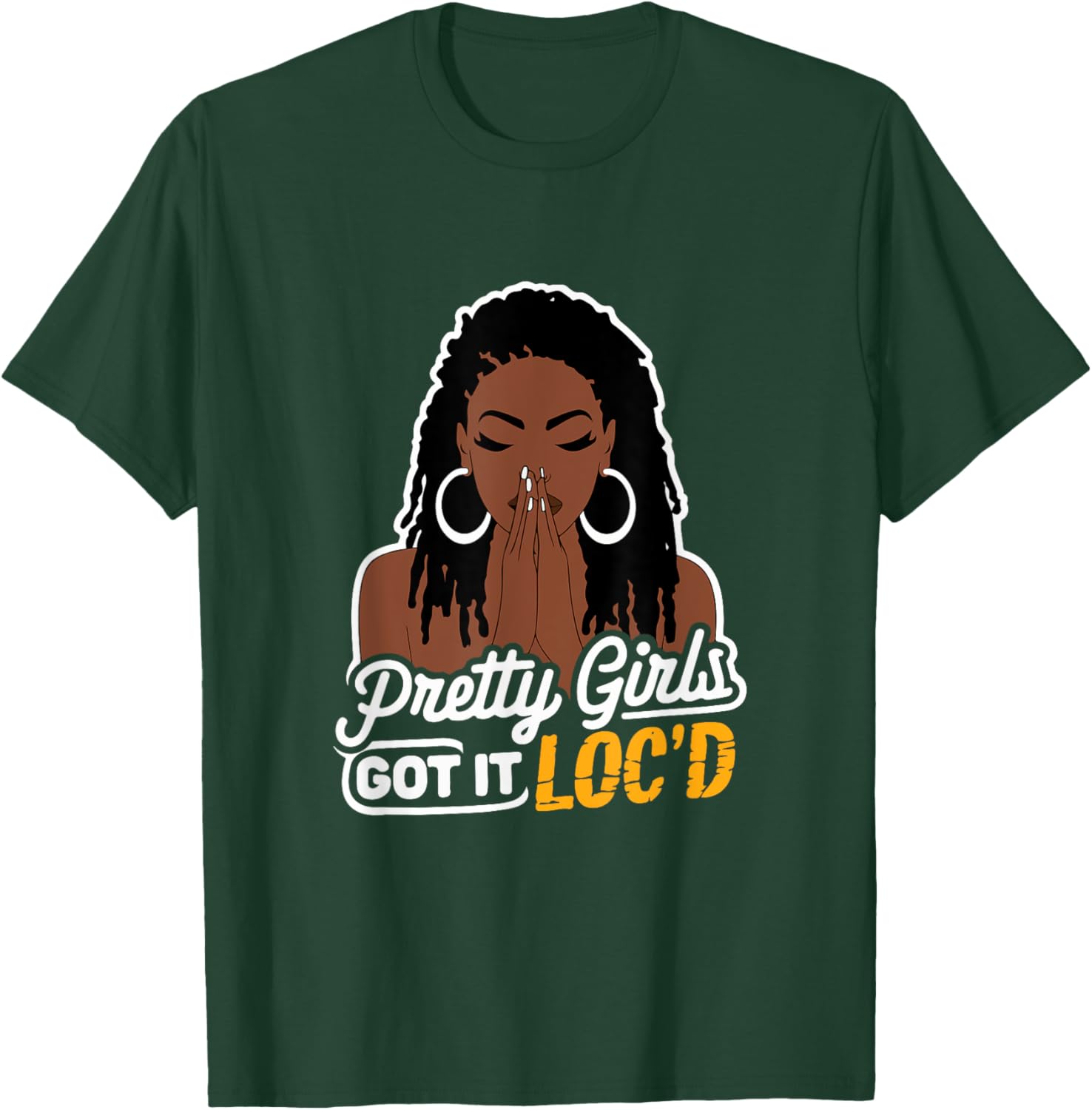 Pretty Girls Got It Loc'd T-Shirt for Melanin Women with Dreadlocks - 11