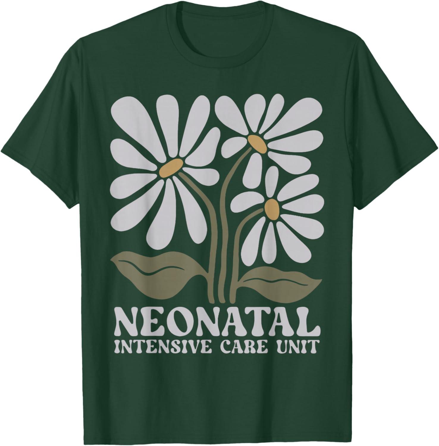 Boho Floral NICU Nurse T-Shirt for Neonatal RNs - Stylish and Comfy - 4