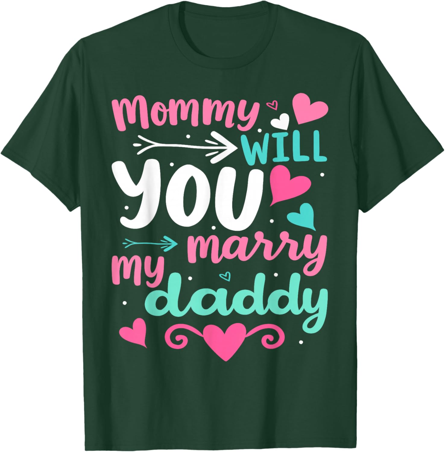 Funny Toddler T-Shirt Mommy Will You Marry My Daddy Wedding Gift - 10