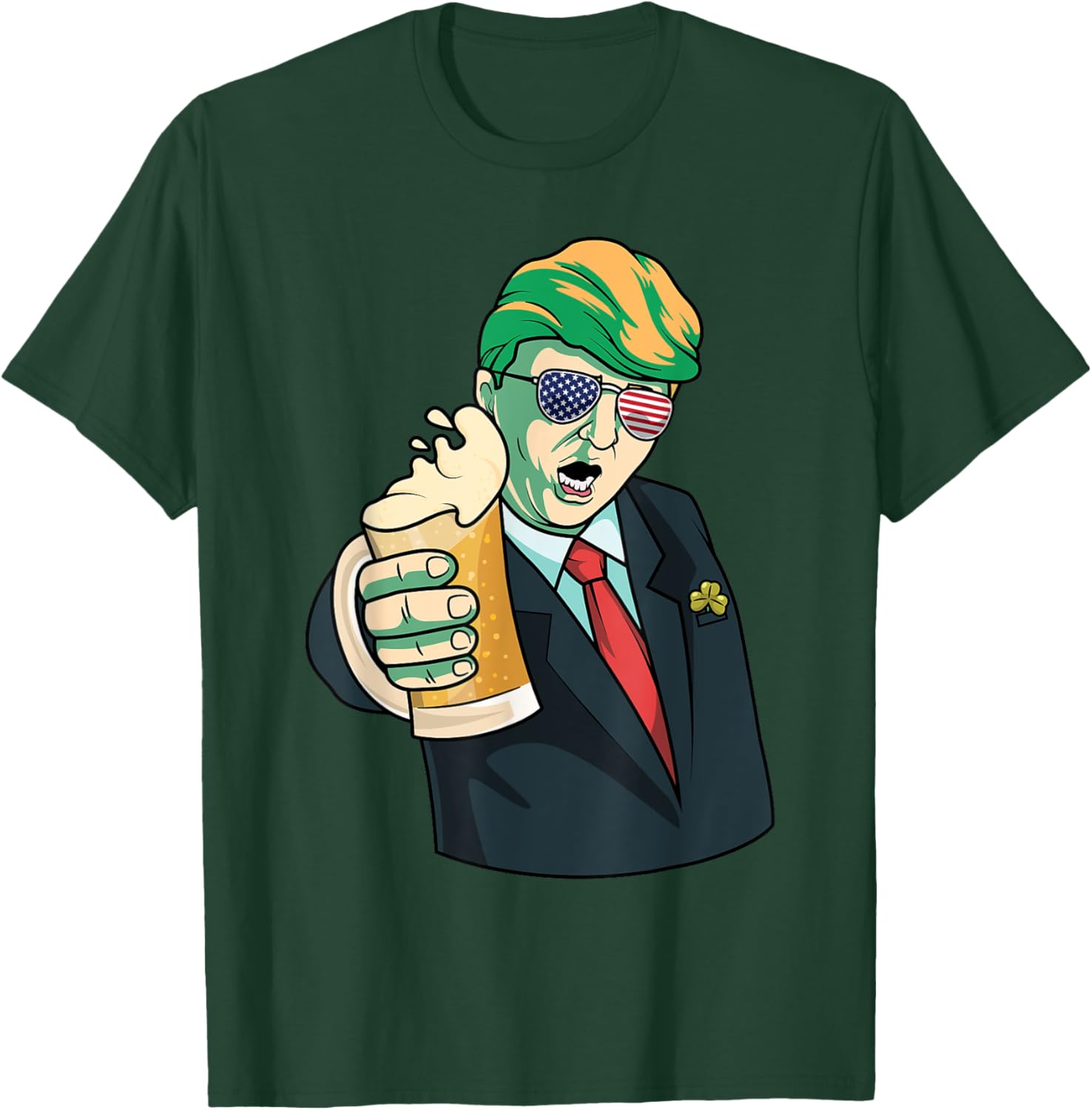 Lucky Donald St Patricks Day T-Shirt for Fun Holiday Cheers - 1