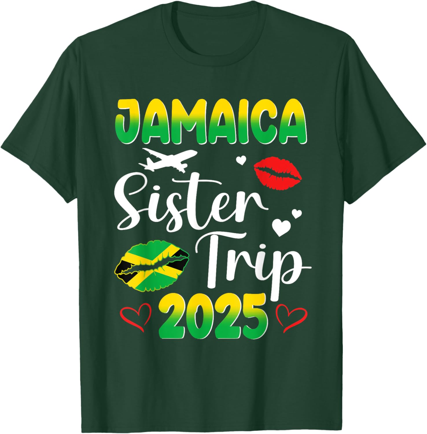 Sister's Trip Jamaica 2025 Matching T-Shirt for Friends Vacation Fun - 3
