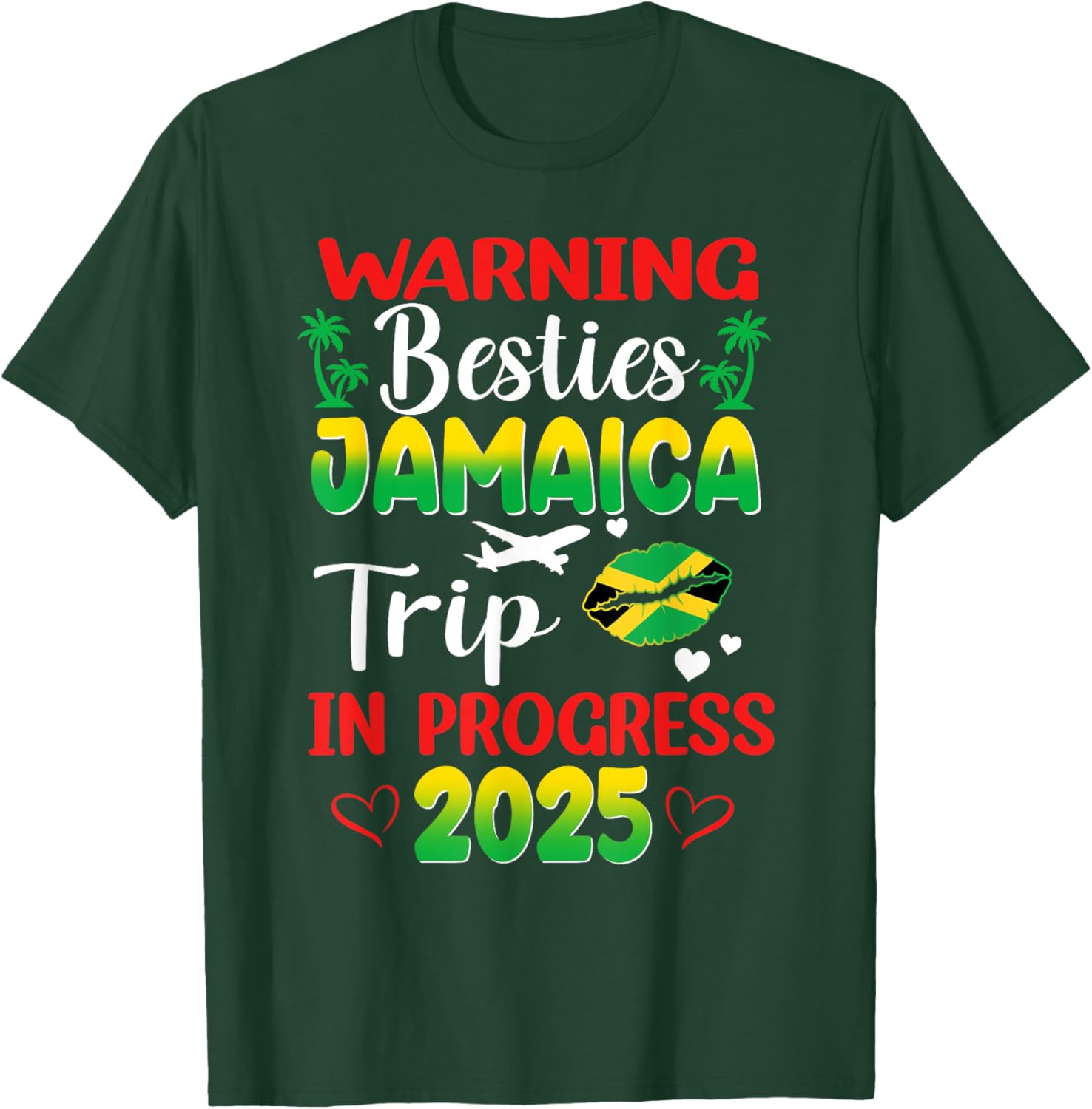 Jamaica Besties Trip In Progress 2025 Vacay T-Shirt for Fun Adventures - 4