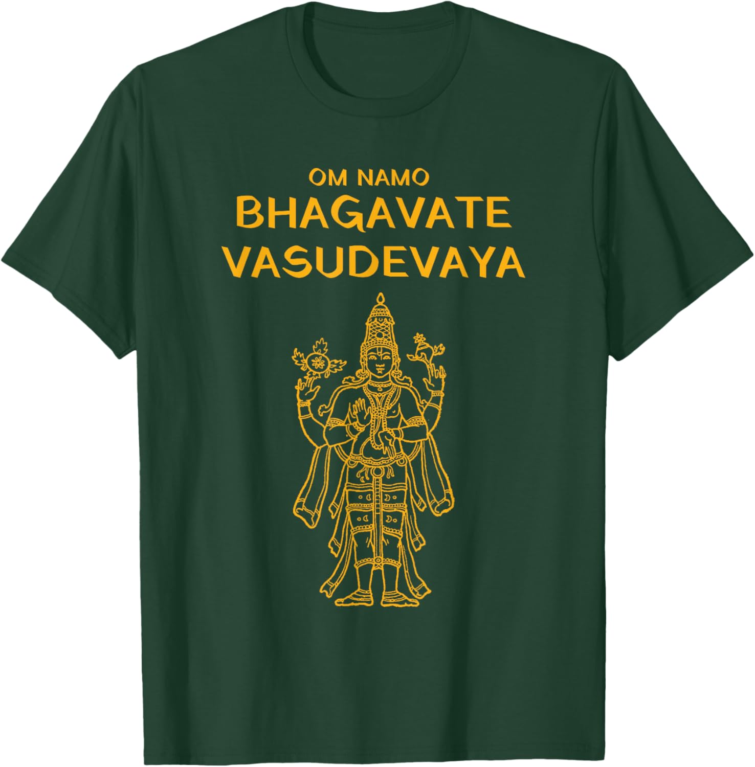 Vishnu Narayana Om Namo Bhagavate Vasudevaya Hindu T-Shirt - 25