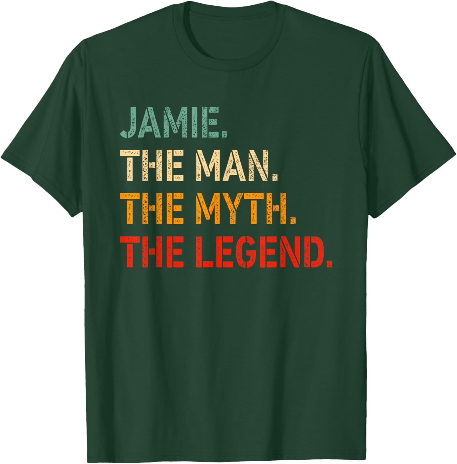 Funny Jamie The Man The Myth The Legend T-Shirt for Men and Women - 8