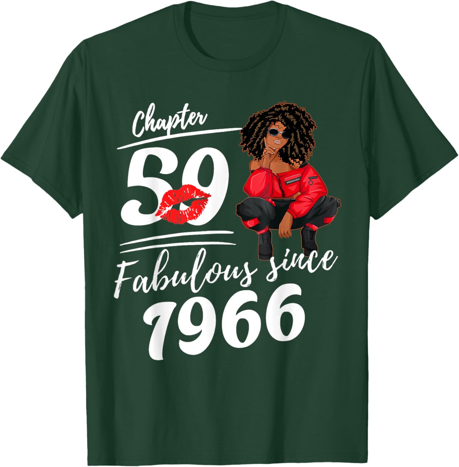 Fabulous Since 1966 59th Birthday Queen T-Shirt for Women - 5