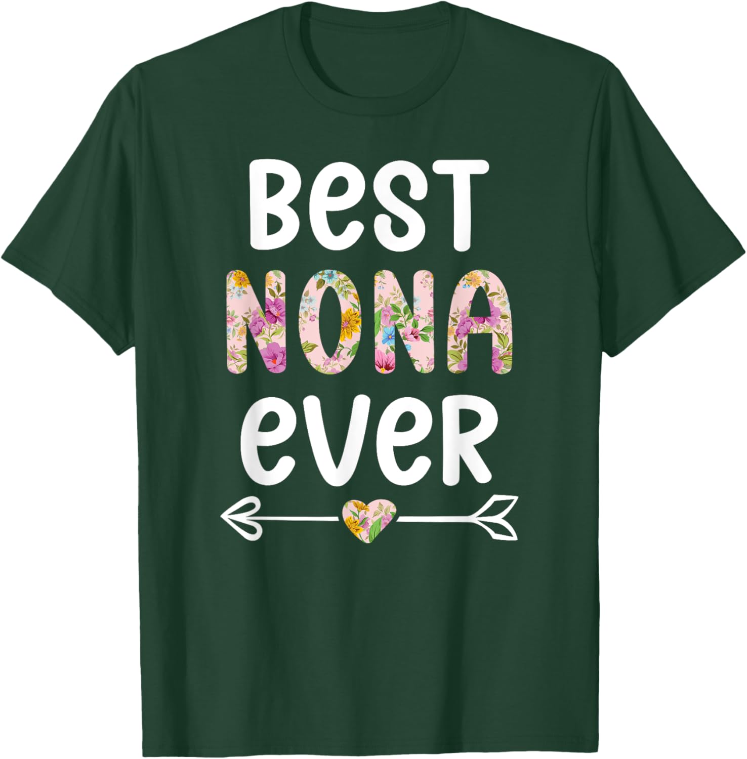 Best Nona Ever T-Shirt for Grandmothers - Cute Gift for Nona - 9