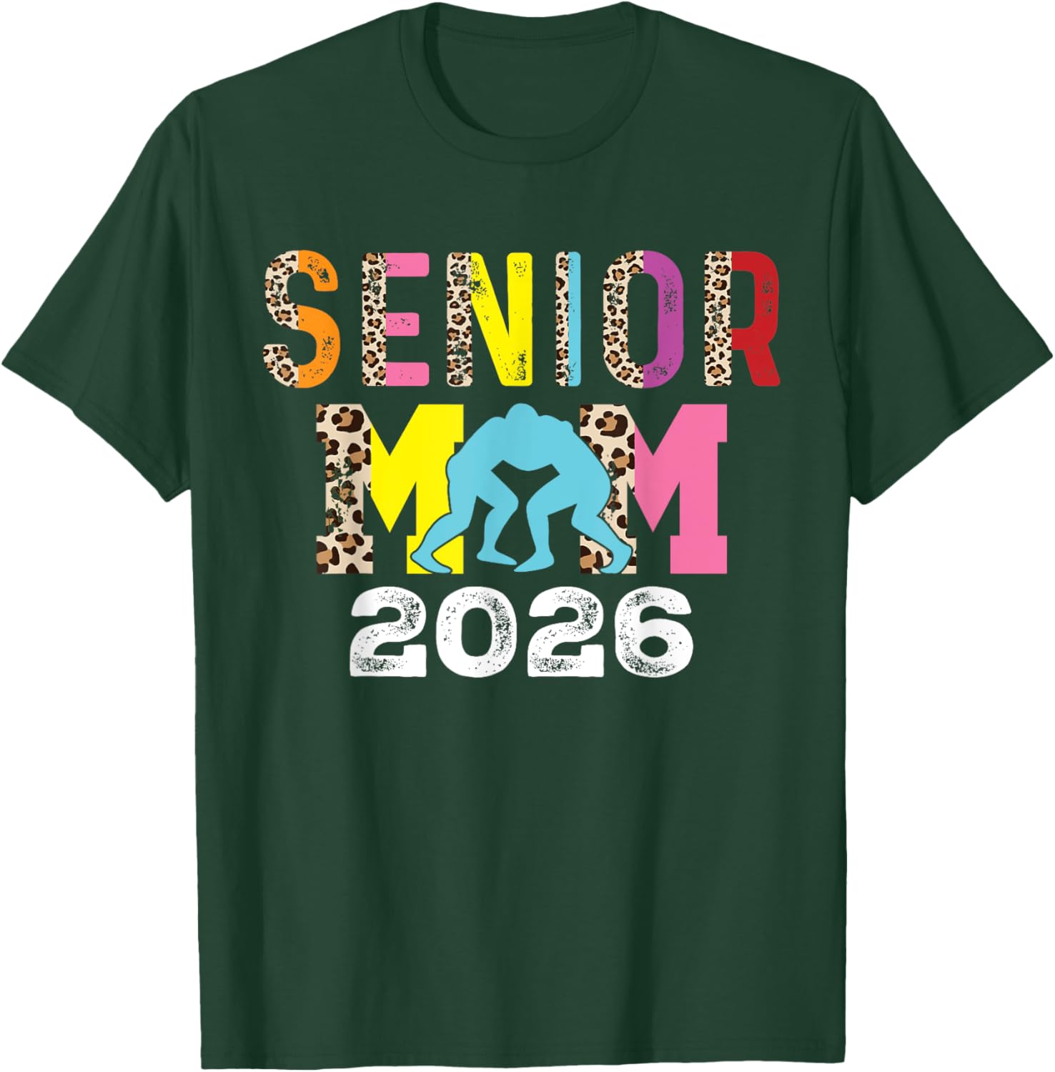 Senior Wrestling Mom Class of 2026 T-Shirt for Proud Supporters - 3
