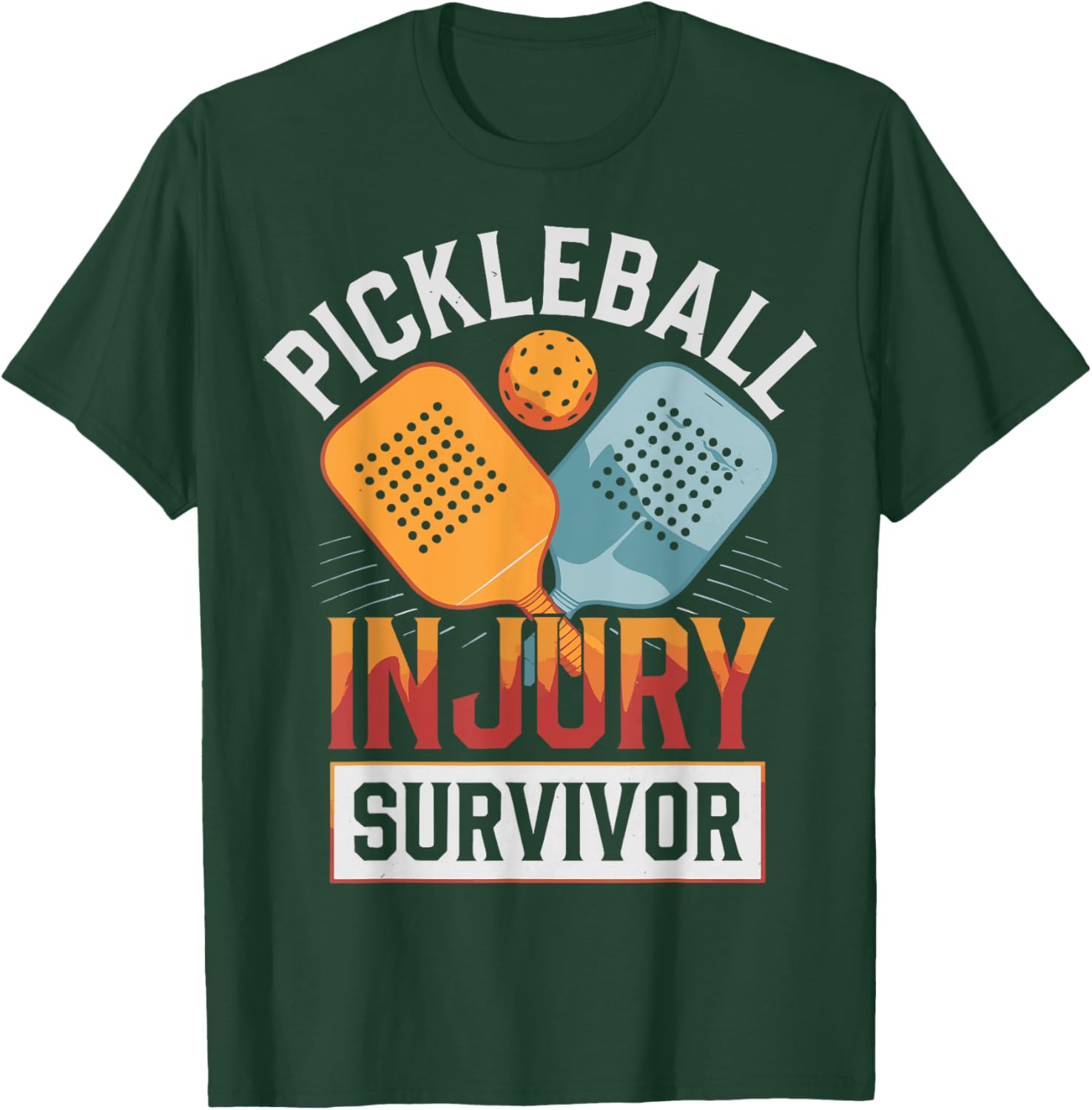 Pickleball Injury Survivor T-Shirt Fun and Stylish Sports Apparel - 6