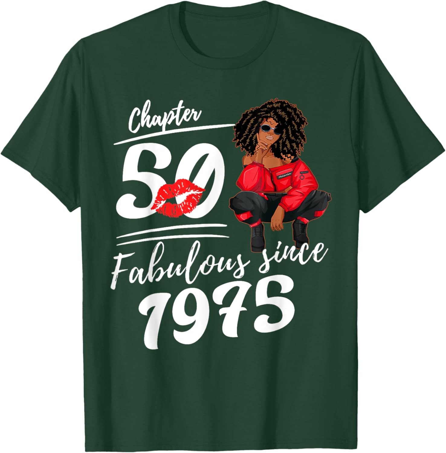 Fabulous Since 1975 50th Birthday Queen T-Shirt for Women - 4
