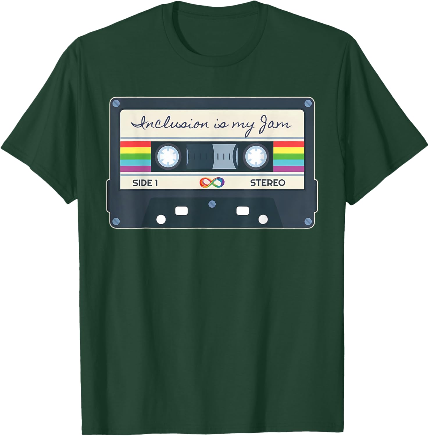 Autism Awareness Inclusion Is My Jam SPED Teacher Cassette T-Shirt - 12