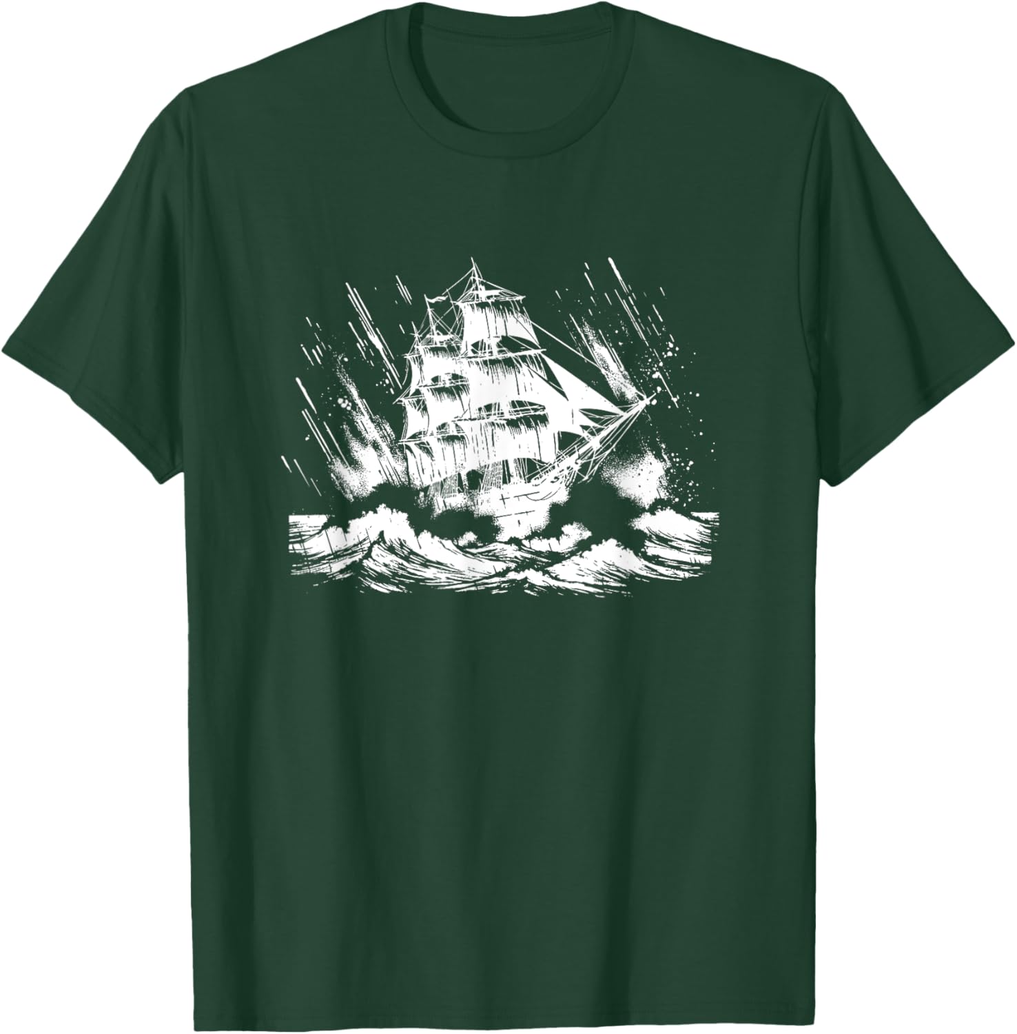 Snirt Three Master Sailing Ship T-Shirt Hoodie for Nautical Lovers - 17
