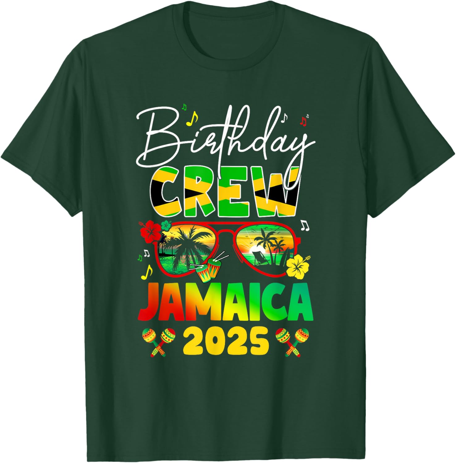 Birthday Crew Jamaica 2025 Birthday Girl Matching T-Shirt for Fun Parties - 22