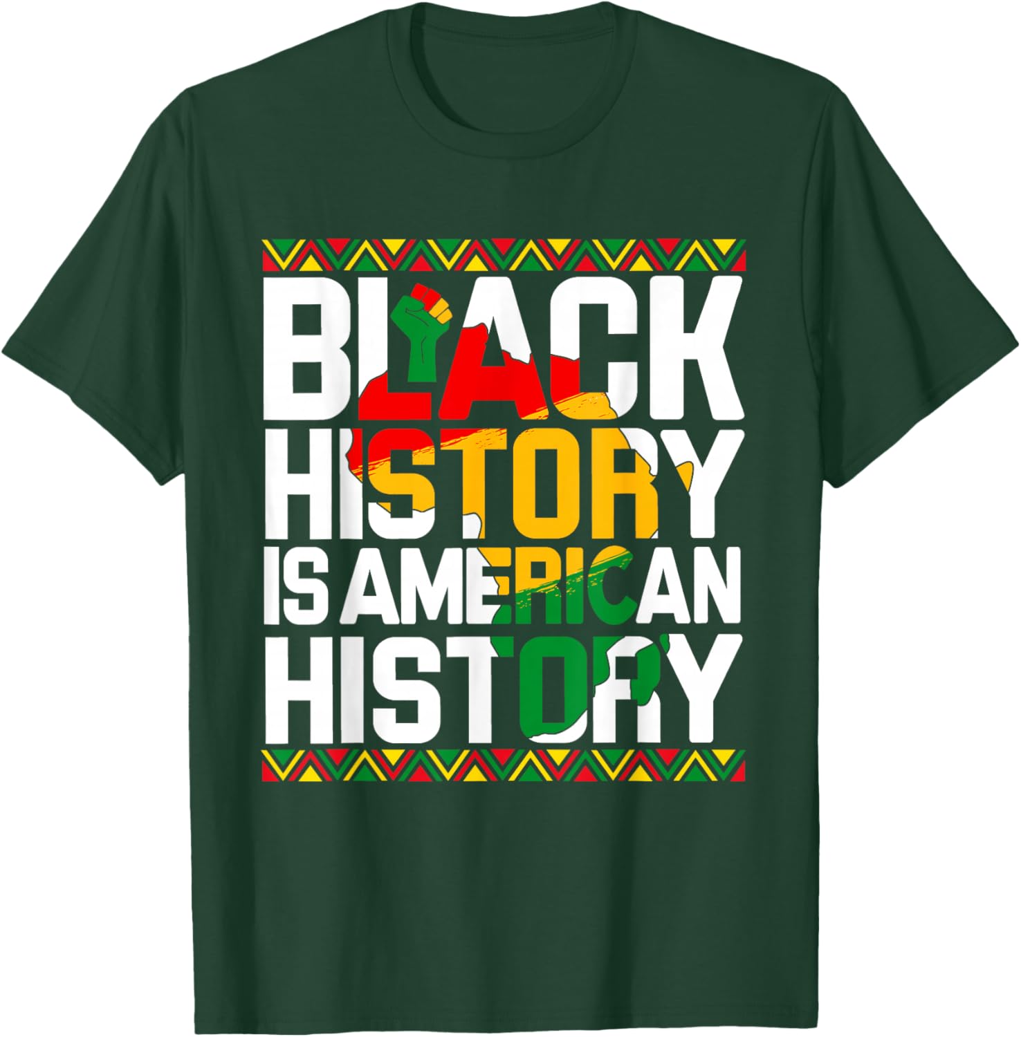 Black History is American History T-Shirt for Melanin Pride and Unity - 12