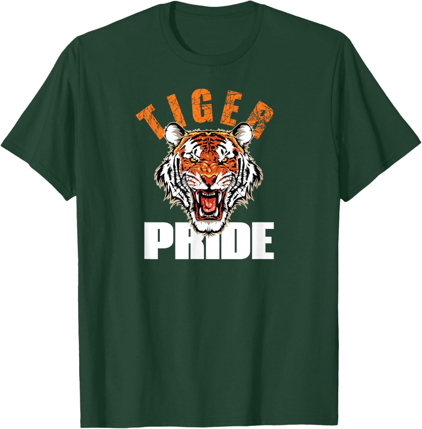 Retro Tiger Pride Vintage Mascot T-Shirt for School Sports Teams - 5