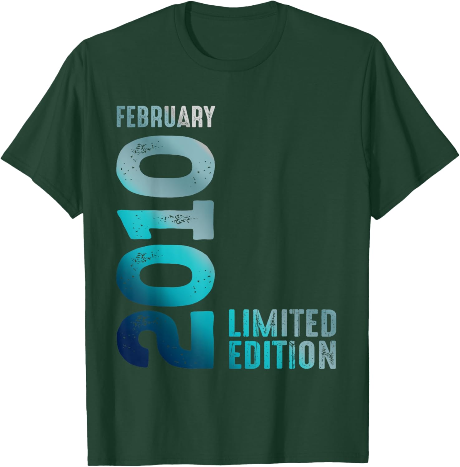 February 2010 Limited Edition Birthday T-Shirt for Unique Celebrations - 12